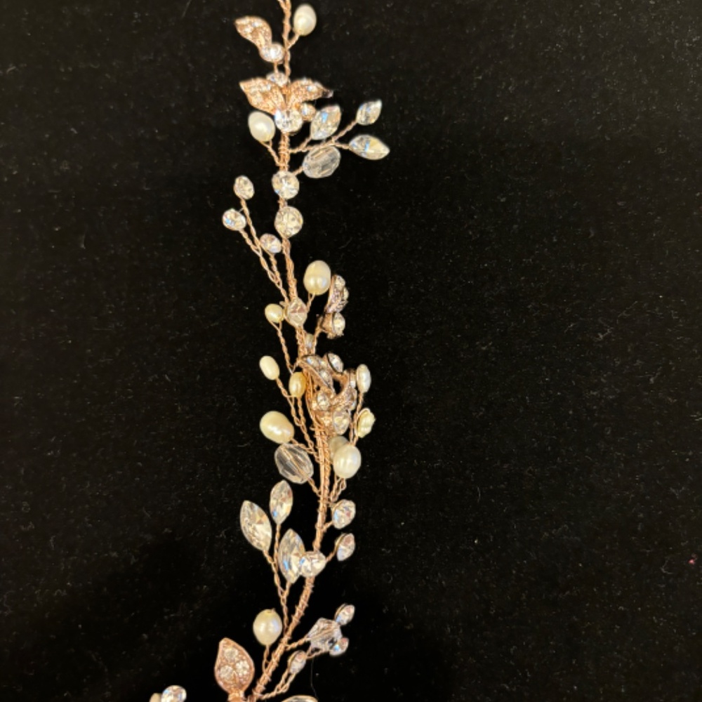 Symphony Bridal Rose Gold Hair Vine